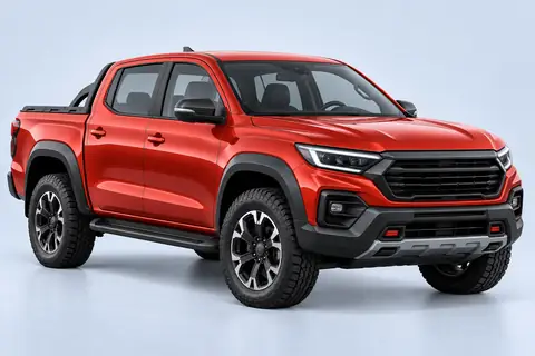 Roca, pickup roja de doble cabina